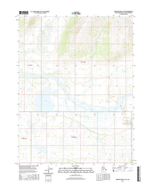 Ambler River A-3 NE Alaska US Topo Map Image