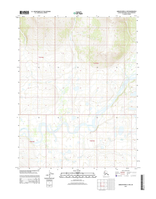 Ambler River A-3 NW Alaska US Topo Map Image