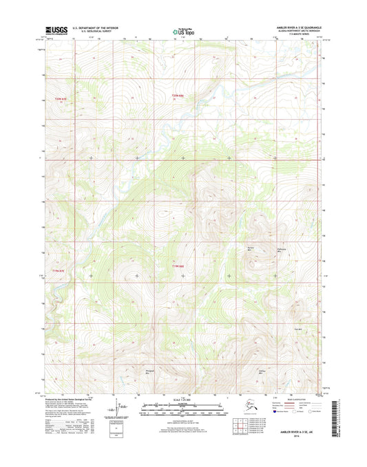 Ambler River A-3 SE Alaska US Topo Map Image