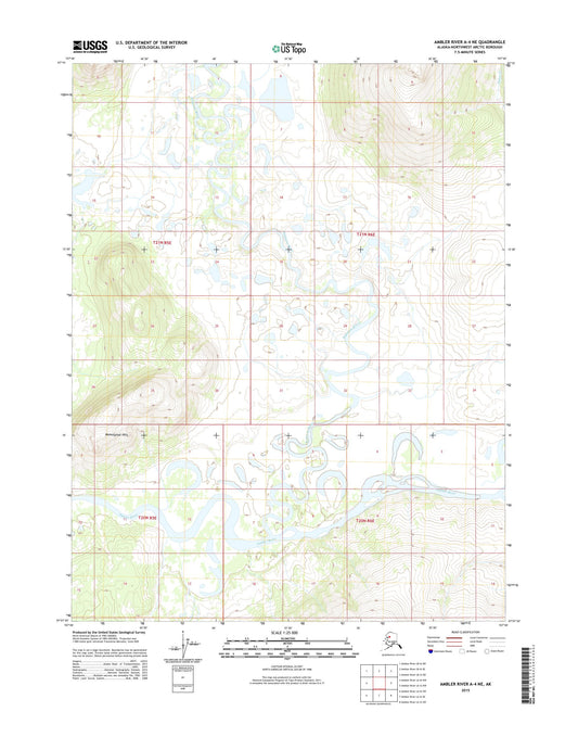 Ambler River A-4 NE Alaska US Topo Map Image