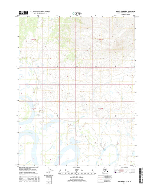 Ambler River A-4 SE Alaska US Topo Map Image