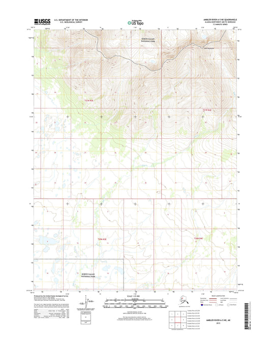 Ambler River A-5 NE Alaska US Topo Map Image