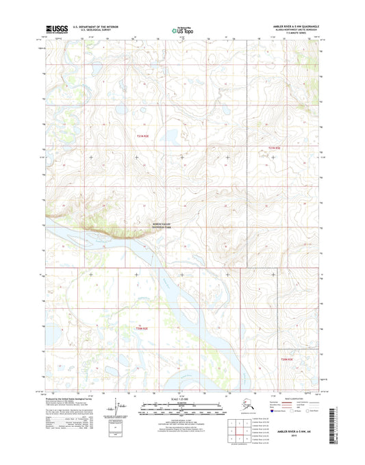 Ambler River A-5 NW Alaska US Topo Map Image