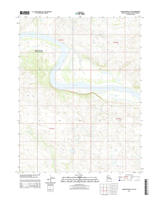 Ambler River A-5 SE Alaska US Topo Map Image