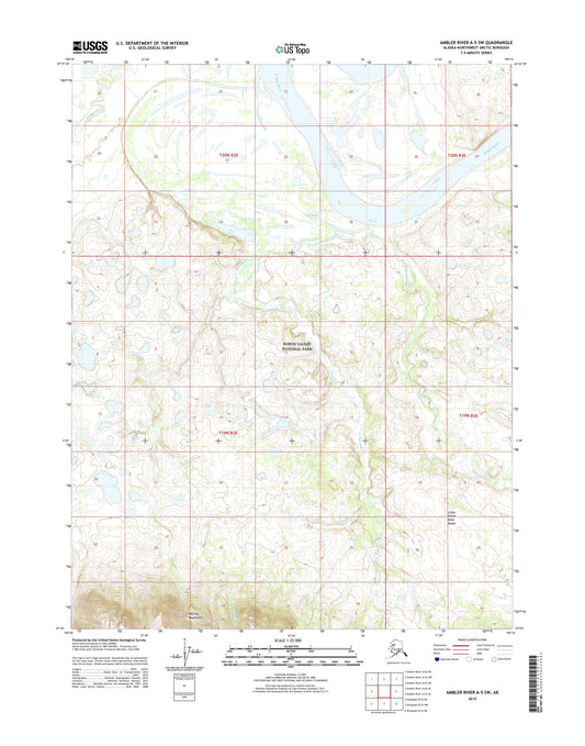 Ambler River A-5 SW Alaska US Topo Map Image