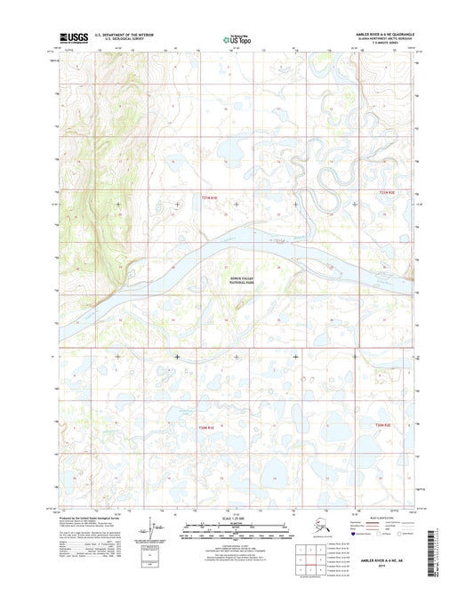 Ambler River A-6 NE Alaska US Topo Map Image