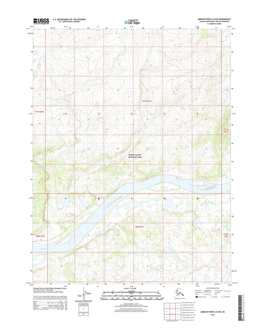 Ambler River A-6 NW Alaska US Topo Map Image