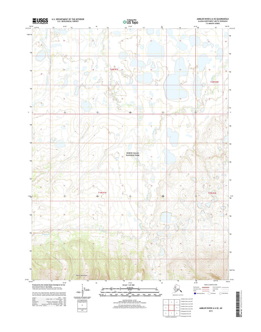 Ambler River A-6 SE Alaska US Topo Map Image