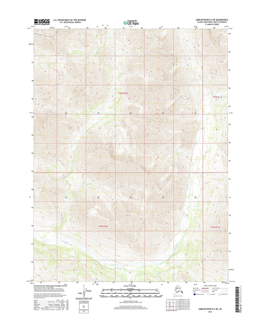 Ambler River B-2 NE Alaska US Topo Map Image