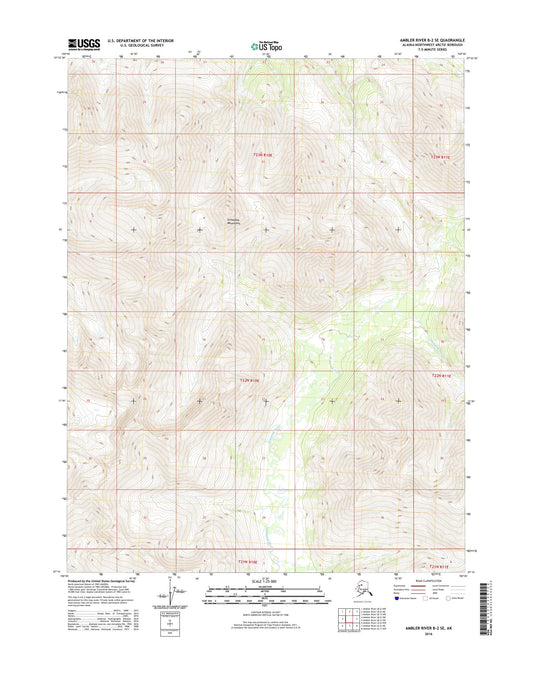 Ambler River B-2 SE Alaska US Topo Map Image