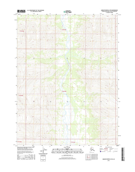 Ambler River B-2 SW Alaska US Topo Map Image