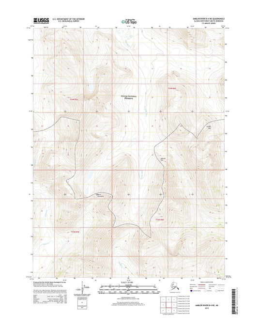 Ambler River B-4 NE Alaska US Topo Map Image