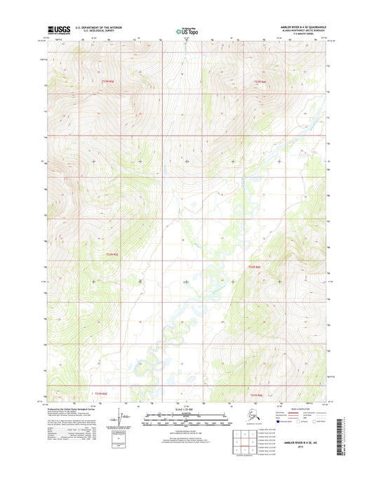 Ambler River B-4 SE Alaska US Topo Map Image