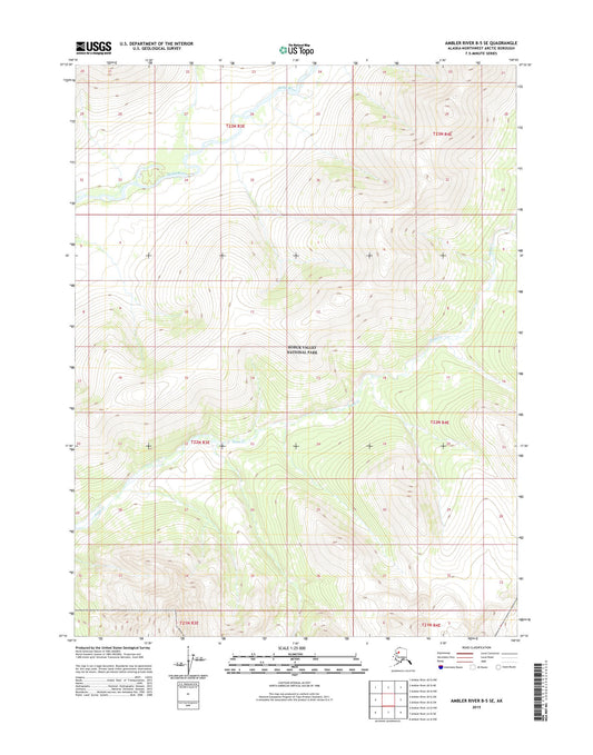 Ambler River B-5 SE Alaska US Topo Map Image