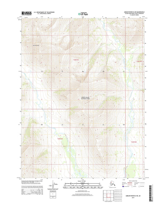 Ambler River B-6 NE Alaska US Topo Map Image