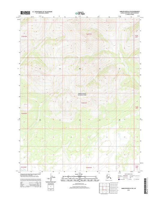 Ambler River B-6 SW Alaska US Topo Map Image