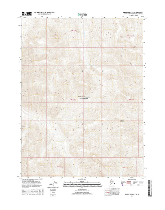 Ambler River C-1 SE Alaska US Topo Map Image