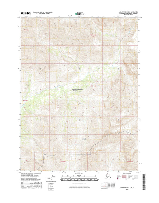 Ambler River C-2 SE Alaska US Topo Map Image