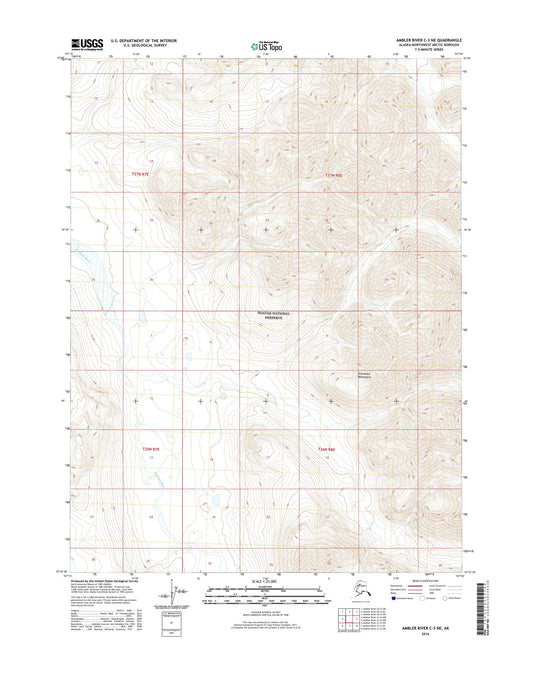 Ambler River C-3 NE Alaska US Topo Map Image