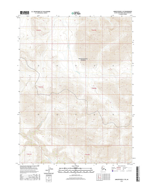 Ambler River C-3 SE Alaska US Topo Map Image