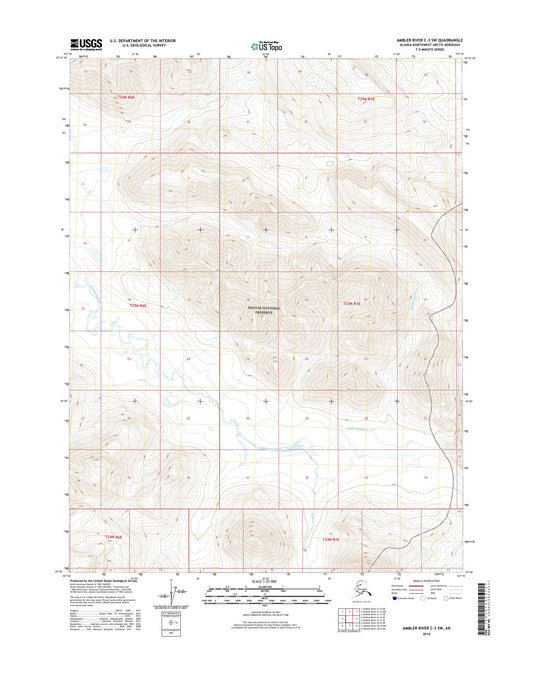 Ambler River C-3 SW Alaska US Topo Map Image