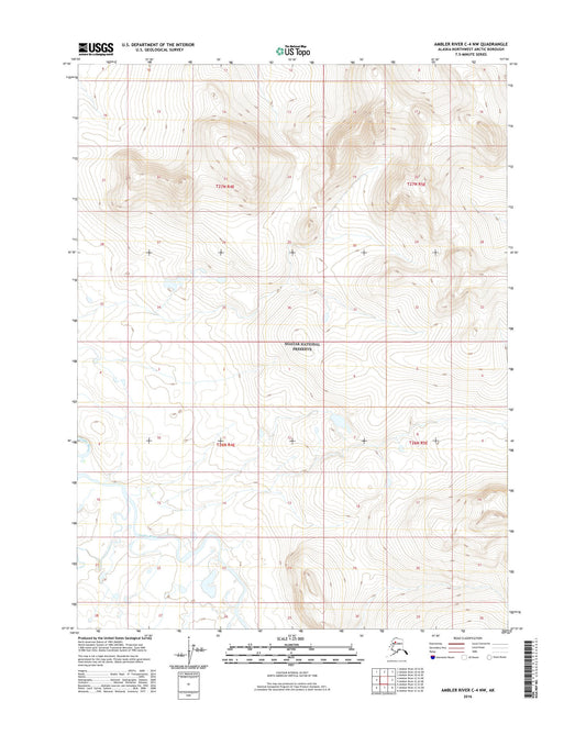 Ambler River C-4 NW Alaska US Topo Map Image