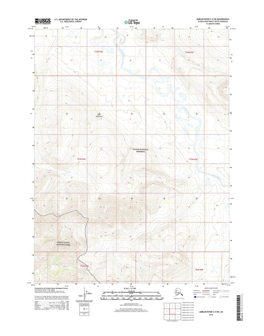 Ambler River C-4 SW Alaska US Topo Map Image