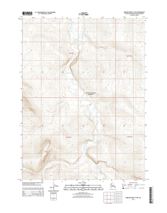 Ambler River C-5 NW Alaska US Topo Map Image