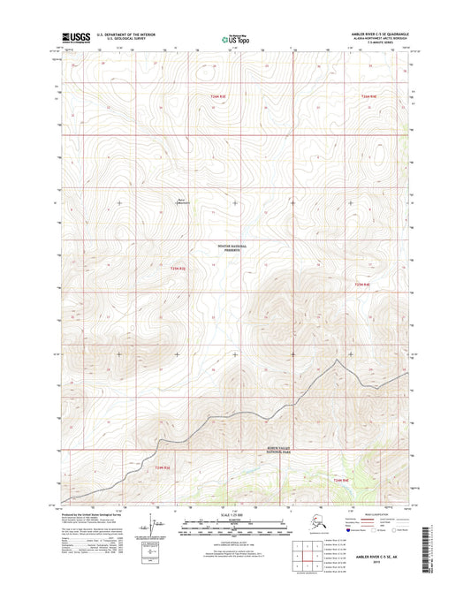 Ambler River C-5 SE Alaska US Topo Map Image