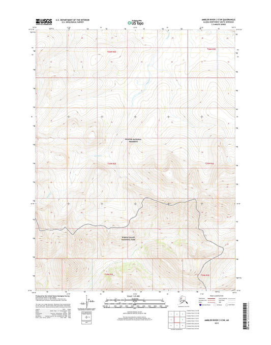 Ambler River C-5 SW Alaska US Topo Map Image