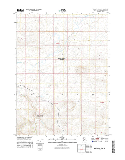 Ambler River C-6 NE Alaska US Topo Map Image