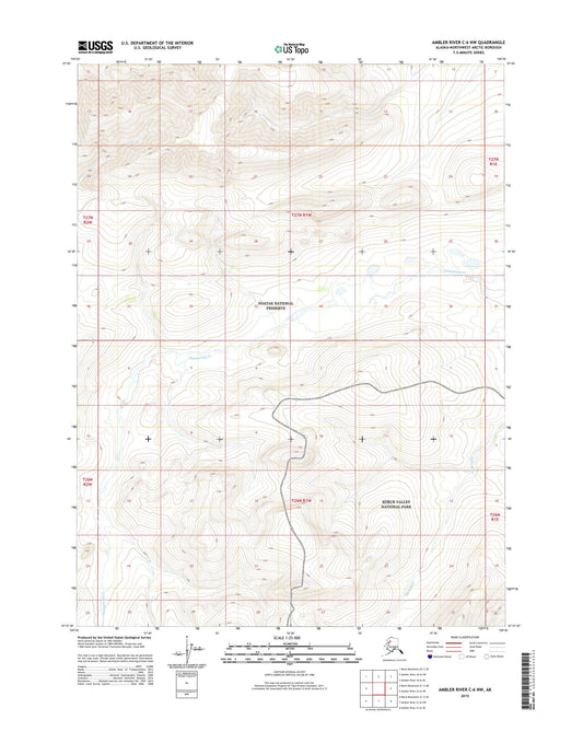 Ambler River C-6 NW Alaska US Topo Map Image
