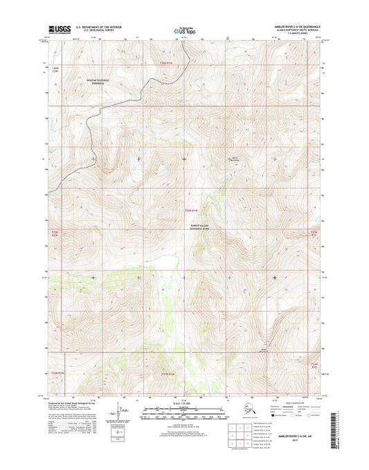 Ambler River C-6 SW Alaska US Topo Map Image