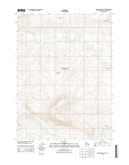 Ambler River D-6 SE Alaska US Topo Map Image