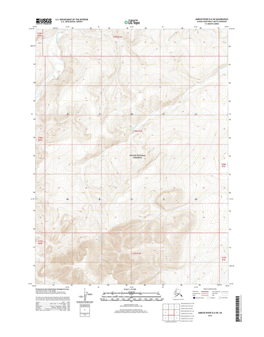 Ambler River D-6 SW Alaska US Topo Map Image