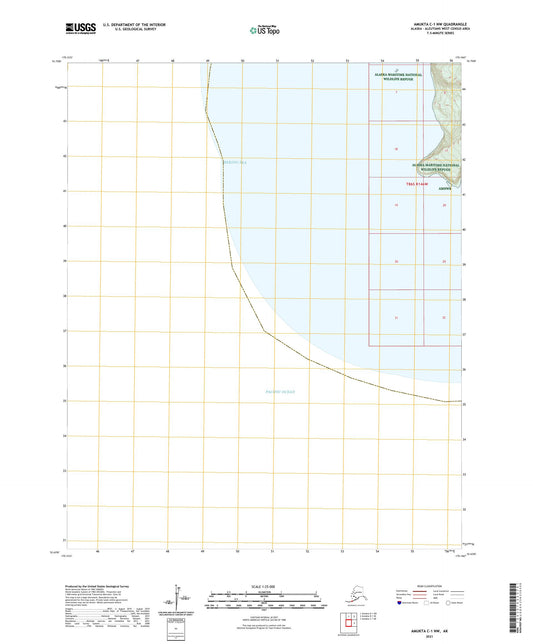 Amukta C-1 NW Alaska US Topo Map Image