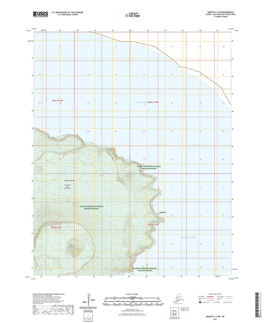 Amukta C-2 NW Alaska US Topo Map Image