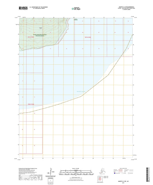 Amukta C-2 SW Alaska US Topo Map Image