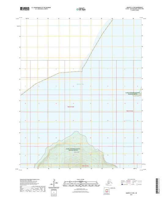 Amukta C-4 SW Alaska US Topo Map Image