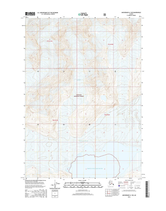 Anchorage A-1 NE Alaska US Topo Map Image