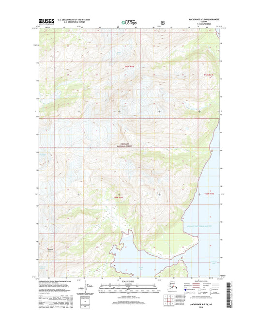 Anchorage A-2 SW Alaska US Topo Map Image