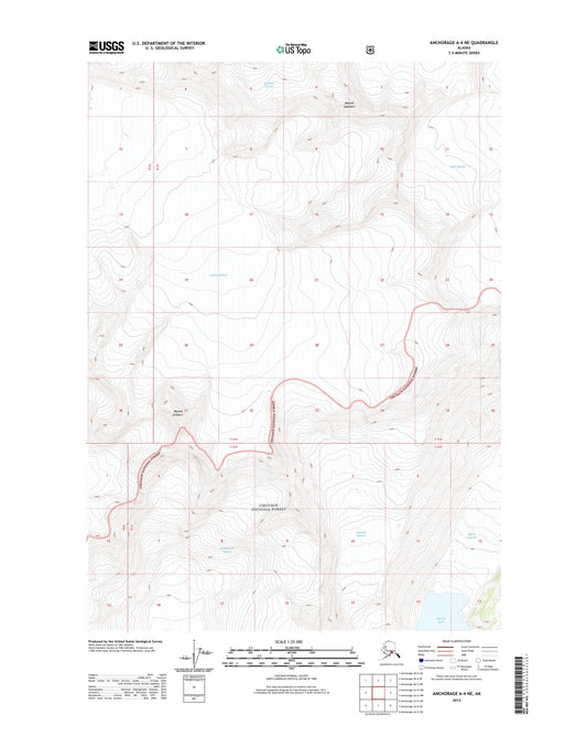 Anchorage A-4 NE Alaska US Topo Map Image