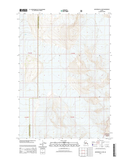 Anchorage A-4 NW Alaska US Topo Map Image