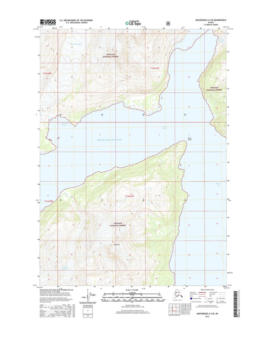 Anchorage A-4 SE Alaska US Topo Map Image