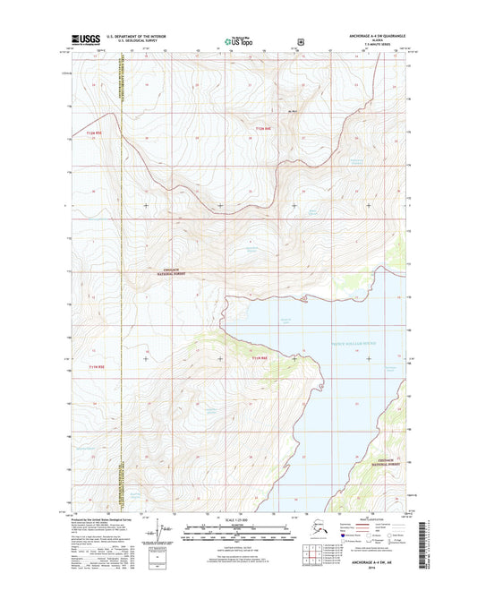 Anchorage A-4 SW Alaska US Topo Map Image