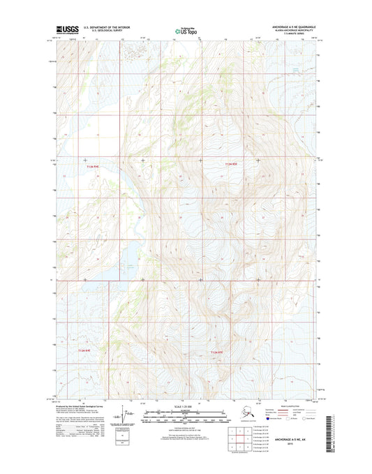Anchorage A-5 NE Alaska US Topo Map Image