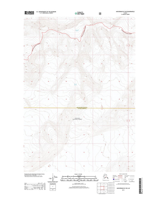 Anchorage B-2 NE Alaska US Topo Map Image