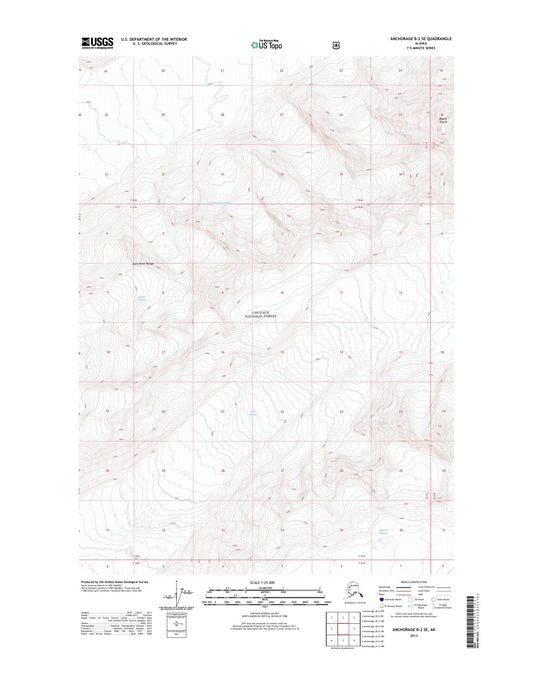 Anchorage B-2 SE Alaska US Topo Map Image