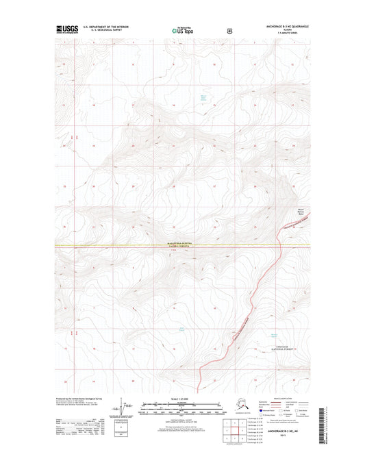 Anchorage B-3 NE Alaska US Topo Map Image