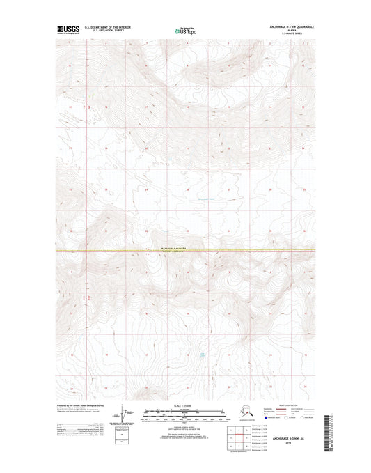 Anchorage B-3 NW Alaska US Topo Map Image
